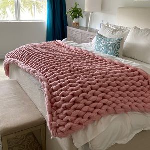 Wool handmade Knitted blanket